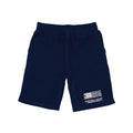 RAPDOM TS6 Fleece Gym Shorts Dual USA Flag TRL TBL Thin Red and Blue Line-Navy-Small-