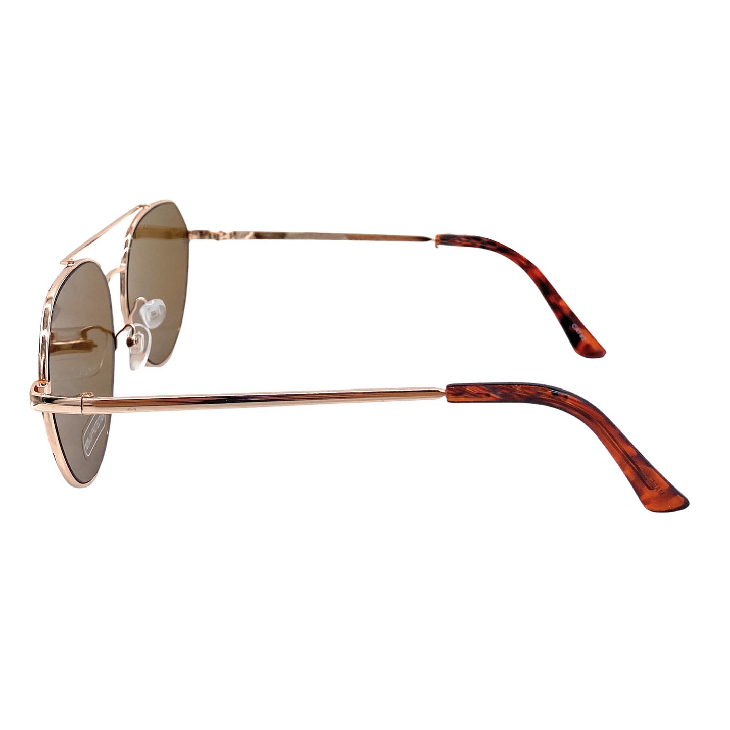 Empire Cove Gradient Aviator Sunglasses Mirrored Lens Metal Frame UV Protection-Black/Smoke-