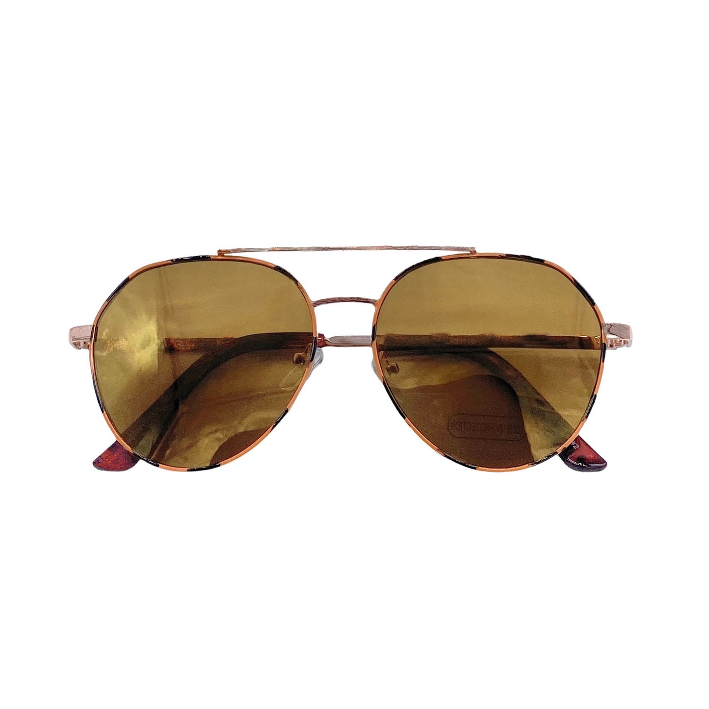 Empire Cove Gradient Aviator Sunglasses Mirrored Lens Metal Frame UV Protection-Black/Smoke-