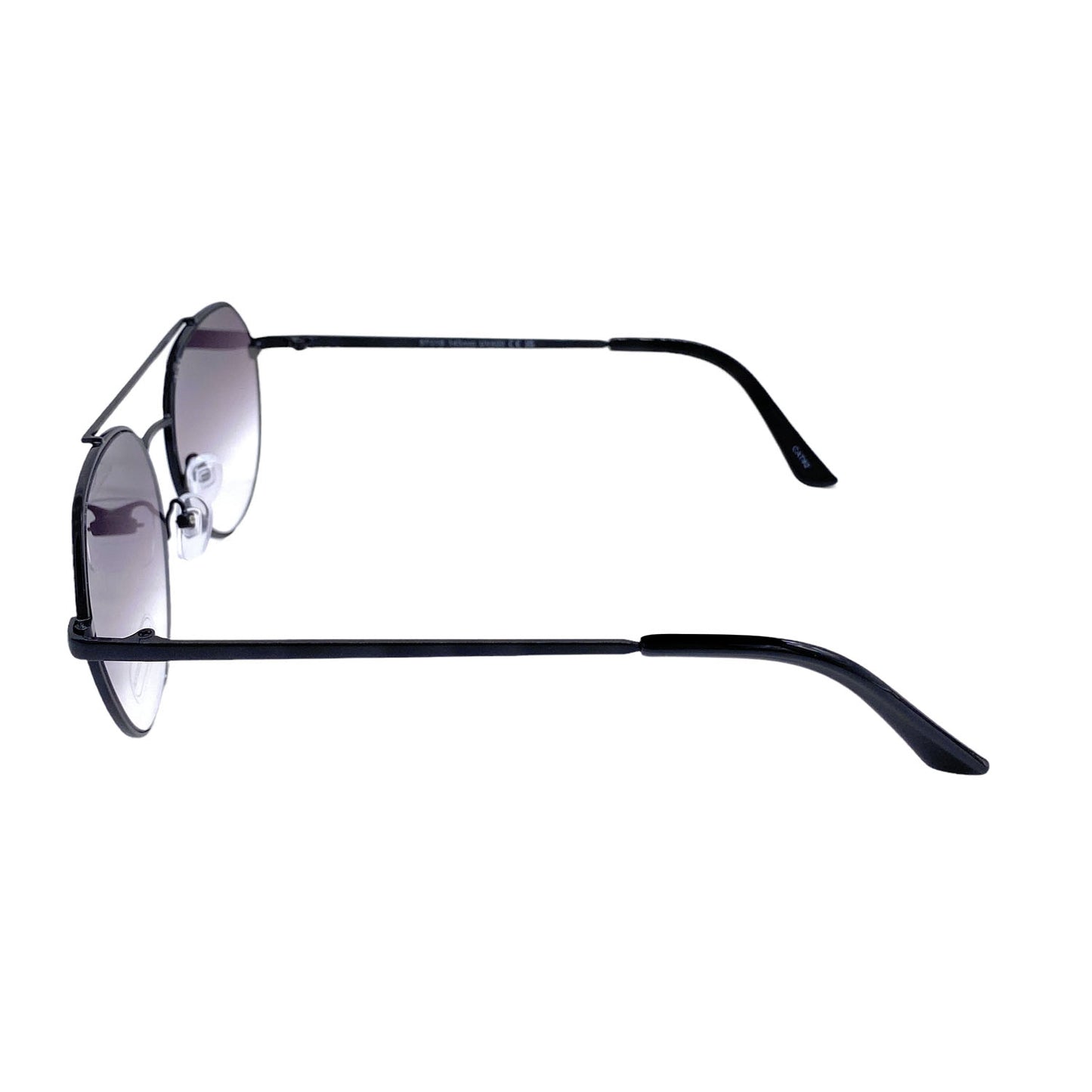 Empire Cove Gradient Aviator Sunglasses Mirrored Lens Metal Frame UV Protection-Black/Smoke-