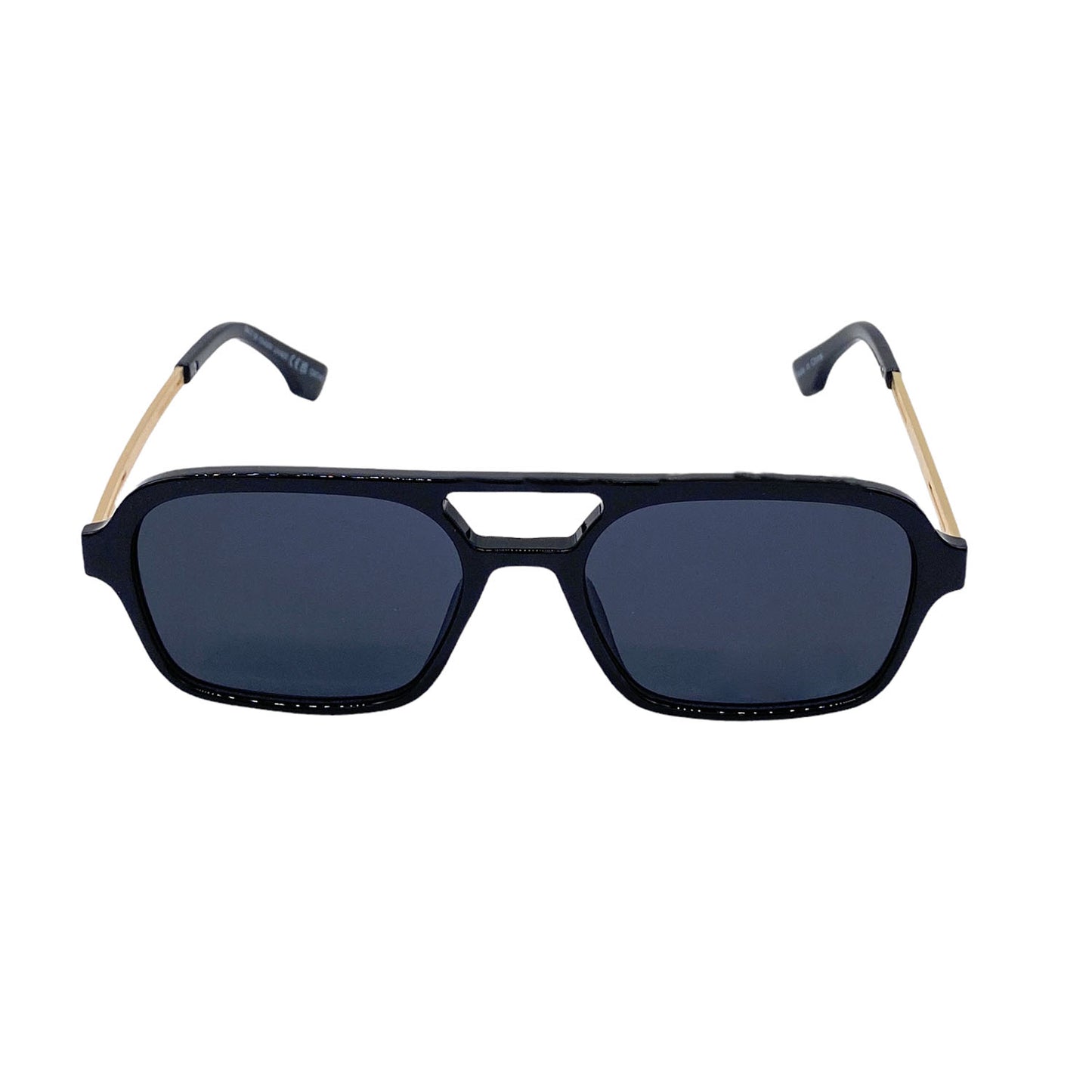Empire Cove Aviator Sunglasses Retro Stylish Double Bridge UV Protection Driving-Black-