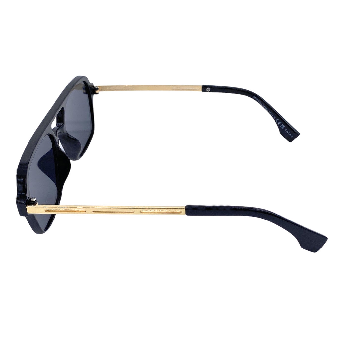 Empire Cove Aviator Sunglasses Retro Stylish Double Bridge UV Protection Driving-Black-