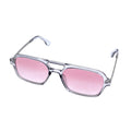 Empire Cove Aviator Sunglasses Retro Stylish Double Bridge UV Protection Driving-Grey/Pink-