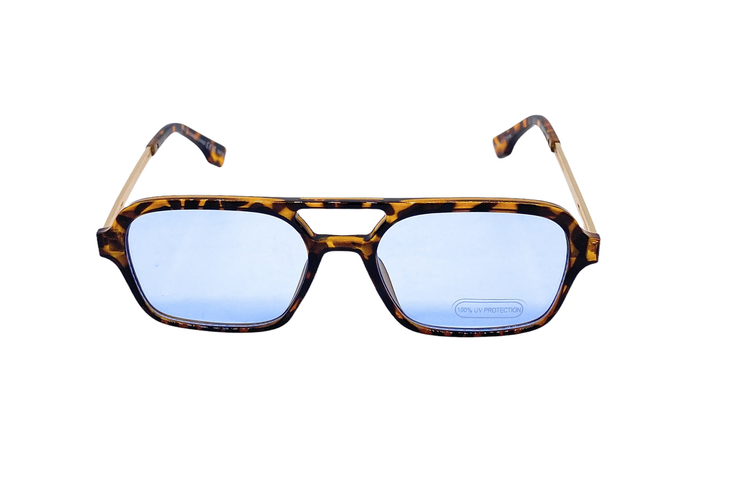 Empire Cove Aviator Sunglasses Retro Stylish Double Bridge UV Protection Driving-Black-