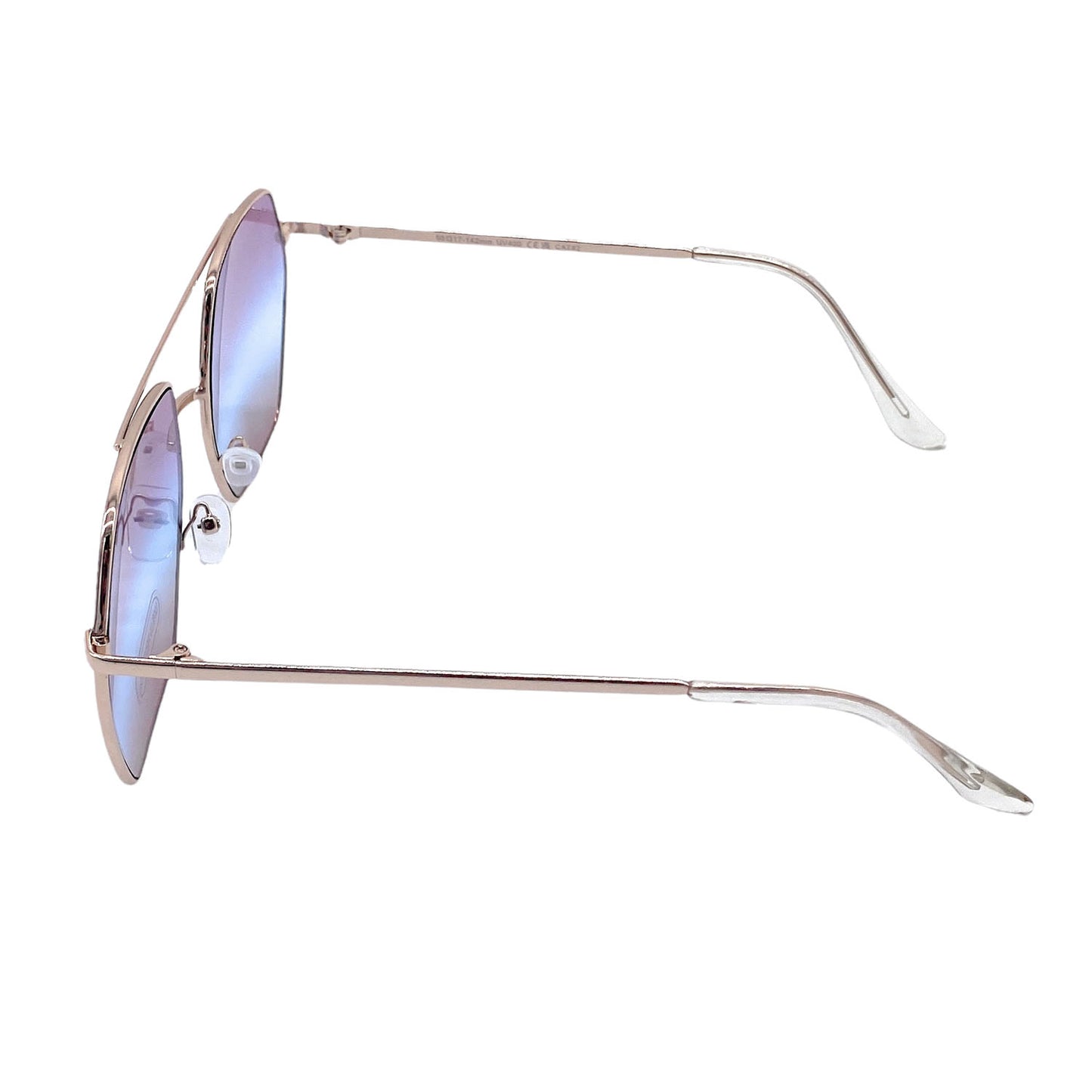 Empire Cove Polygon Sunglasses Metal Frame Classic Gradient Shades UV Protection-Gold/Smoke-