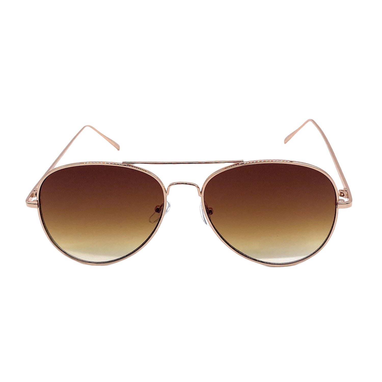Empire Cove Classic Aviator Sunglasses Metal Frame Mirrored Lens UV Protection-Gold/Brown Gradient-