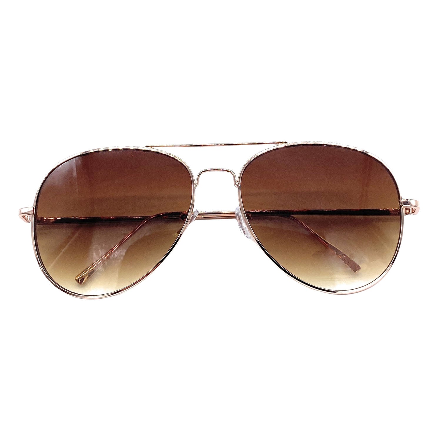 Empire Cove Classic Aviator Sunglasses Metal Frame Mirrored Lens UV Protection-Gold/Brown Gradient-