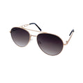 Empire Cove Classic Gradient Aviator Sunglasses Metal Frame Trendy UV Protection-Gold/Smoke-