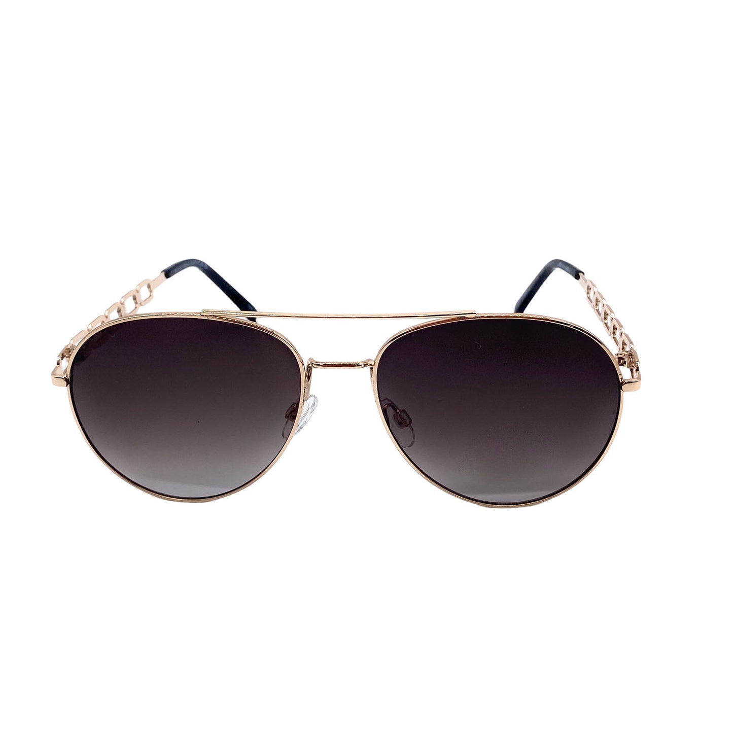 Empire Cove Classic Gradient Aviator Sunglasses Metal Frame Trendy UV Protection-Gold/Brown-