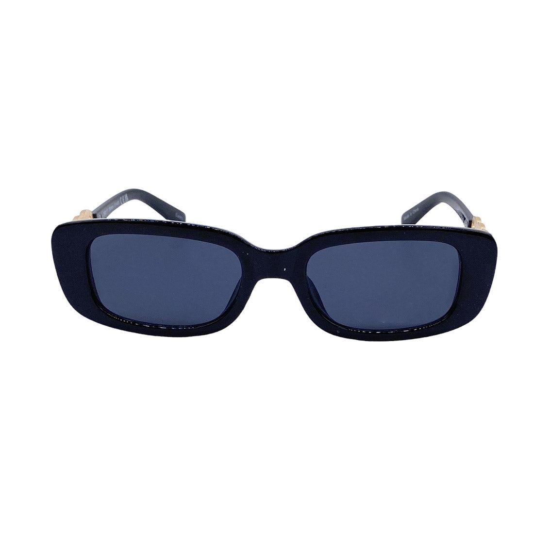 Empire Cove Rectangle Sunglasses Trendy Retro Narrow Square UV Protection Driving-Black-