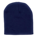 Empire Cove Knit Uncuffed Beanie Hat Cap Warm Winter Men Women Short Toboggan-Navy-