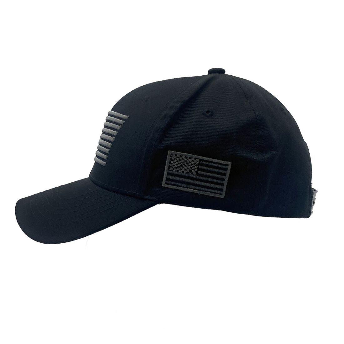 Empire Cove USA Flag Baseball Dad Caps Patriotic Hats Camo Camouflage Military-Black-