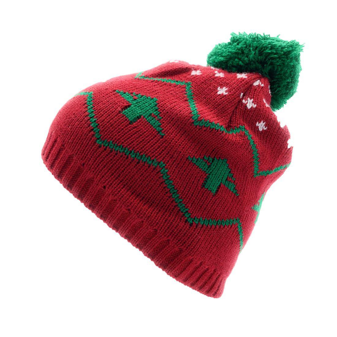 Empire Cove Winter Holiday Christmas Beanie with Yarn Pom Pom Holiday Gifts-Ho Ho Ho-