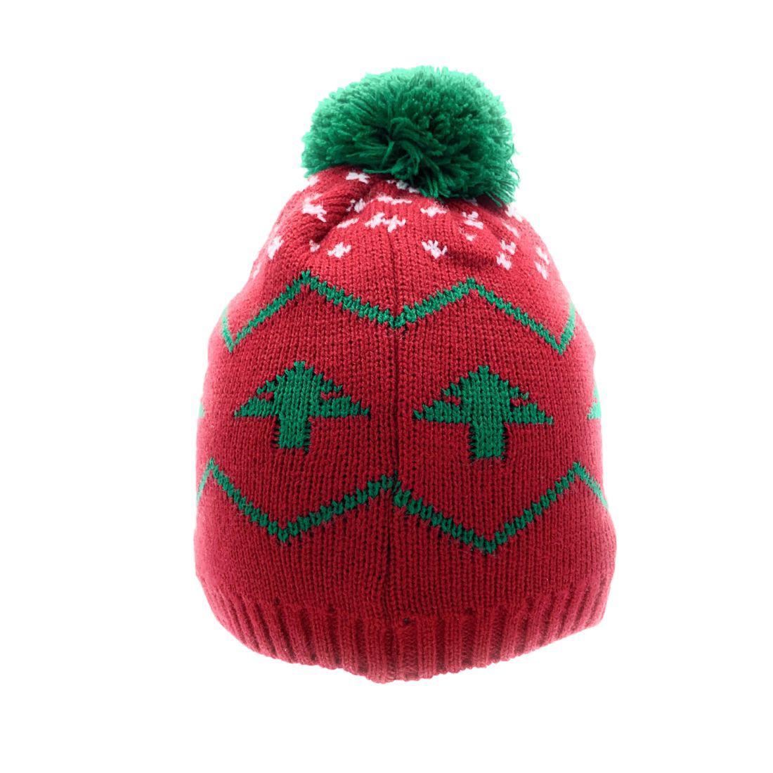 Empire Cove Winter Holiday Christmas Beanie with Yarn Pom Pom Holiday Gifts-Ho Ho Ho-