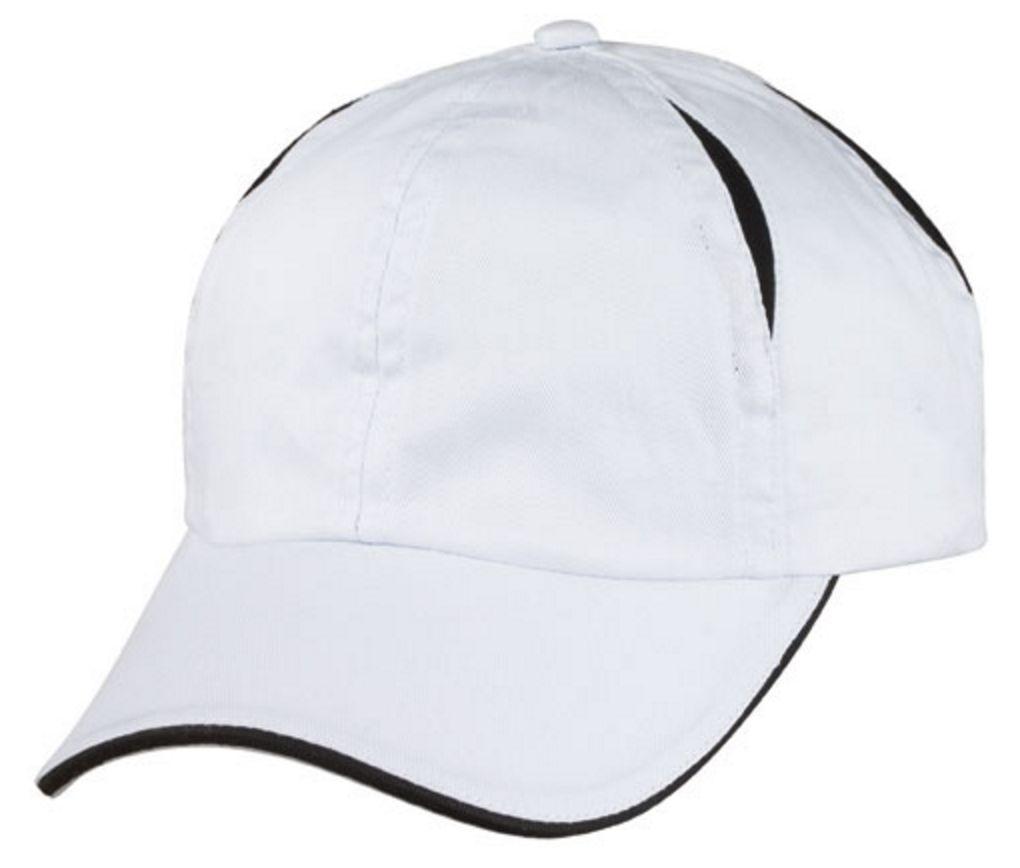 Air Vent Sandwich Two Tone Washed Cotton 6 Panel Low Crown Unstructured Hat Caps-White/Black-