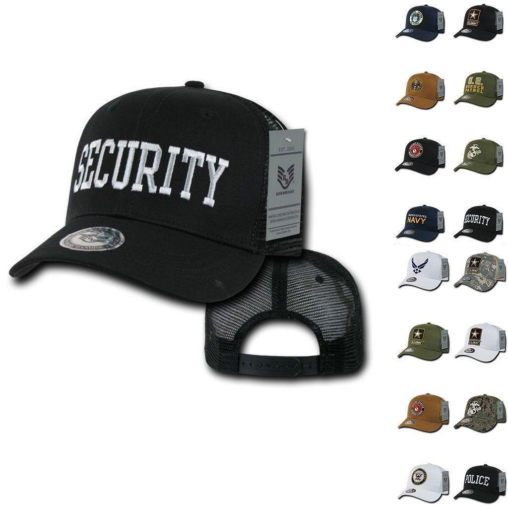 Army Air Force Navy Marines Police Security Military Back to Basics Trucker Baseball Hats Caps-AIR FORCE - NAVY-