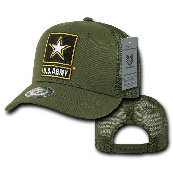 Army Air Force Navy Marines Police Security Military Back to Basics Trucker Baseball Hats Caps-AIR FORCE - NAVY-