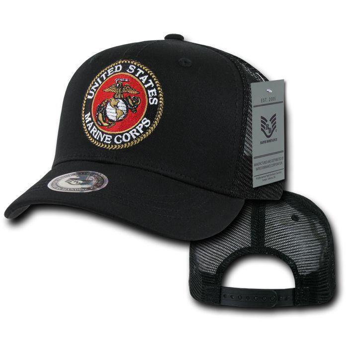 Army Air Force Navy Marines Police Security Military Back to Basics Trucker Baseball Hats Caps-AIR FORCE - NAVY-