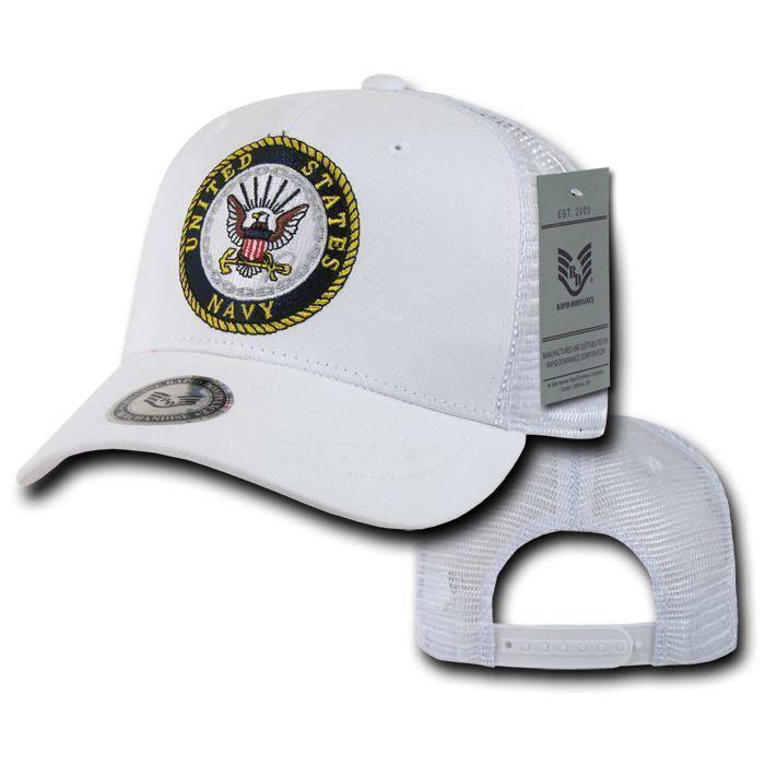 Army Air Force Navy Marines Police Security Military Back to Basics Trucker Baseball Hats Caps-AIR FORCE - NAVY-