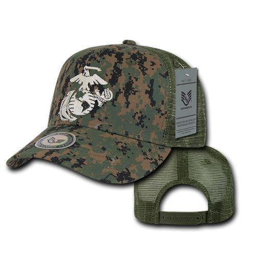 Army Air Force Navy Marines Police Security Military Back to Basics Trucker Baseball Hats Caps-AIR FORCE - NAVY-