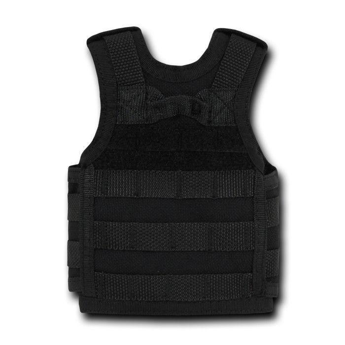 Beer Soda Water Can Bottle Cooler Carrier Insulator Tactical Vest Molle 16Oz-I Plead the 5th - Black-