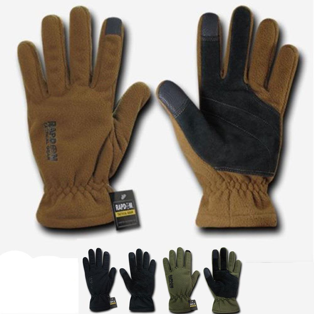Breathable Water Resistant Tactical Patrol Gloves-Black-Small-
