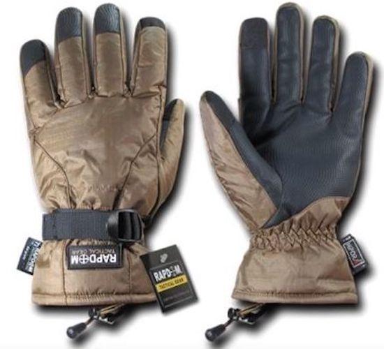 Breathable Winter Water Resistant Tactical Patrol Outdoor Army Gloves-Black-Small-