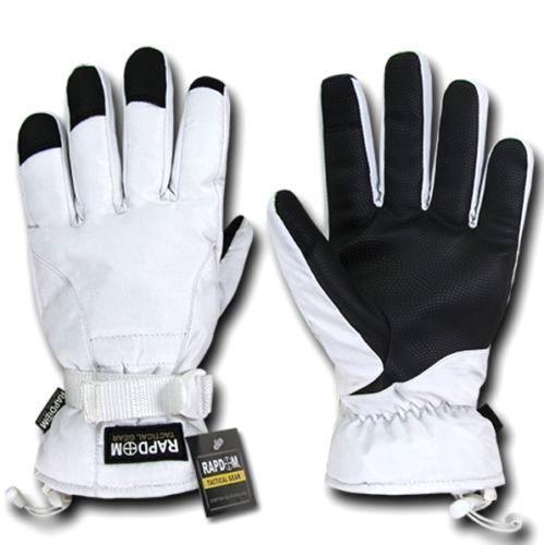 Breathable Winter Water Resistant Tactical Patrol Outdoor Army Gloves-Black-Small-