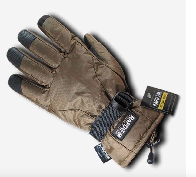 Breathable Winter Water Resistant Tactical Patrol Outdoor Army Gloves-Black-Small-