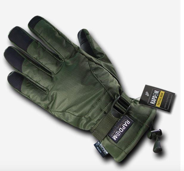 Breathable Winter Water Resistant Tactical Patrol Outdoor Army Gloves-Black-Small-