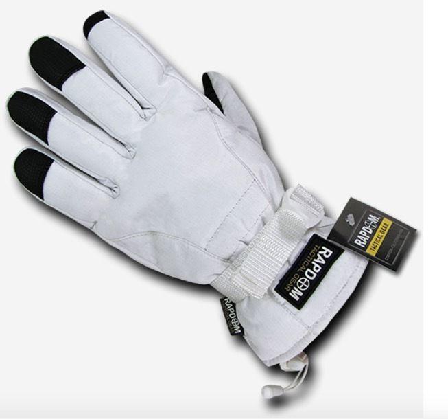 Breathable Winter Water Resistant Tactical Patrol Outdoor Army Gloves-Black-Small-