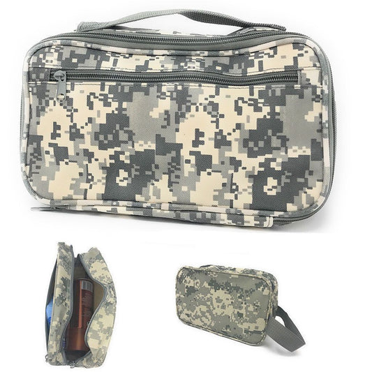 Camo Army Military Travel Kit Organizer Accessories Bathroom Cosmetics Toiletry Pouch Bag-