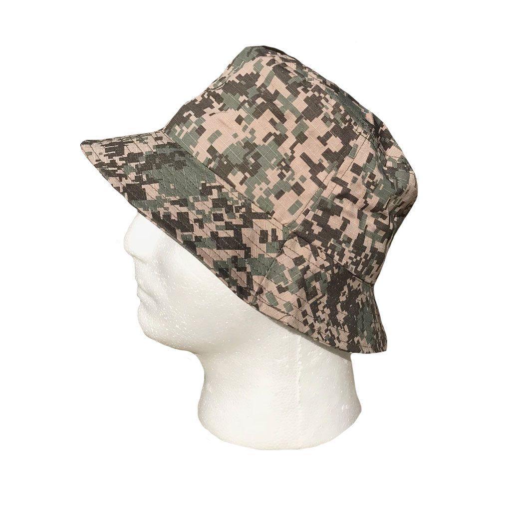 Camouflage Camo Bucket Hats Caps Hunting Gaming Fishing Military Unisex-L (7 1/8)-GRAY PIXEL-