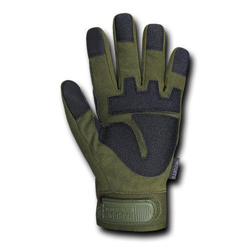 Carbon Fiber Knuckle Tactical Combat Touchscreen Gloves-Black-Small-