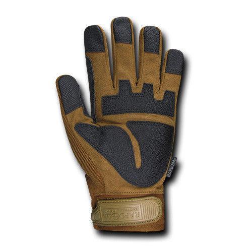 Carbon Fiber Knuckle Tactical Combat Touchscreen Gloves-Black-Small-