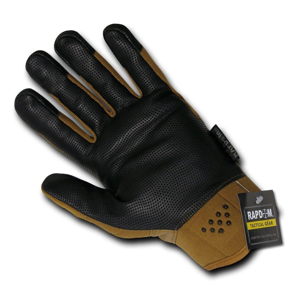 Carbon Fiber Knuckle Tactical Patrol Military Gloves-Coyote-Small-