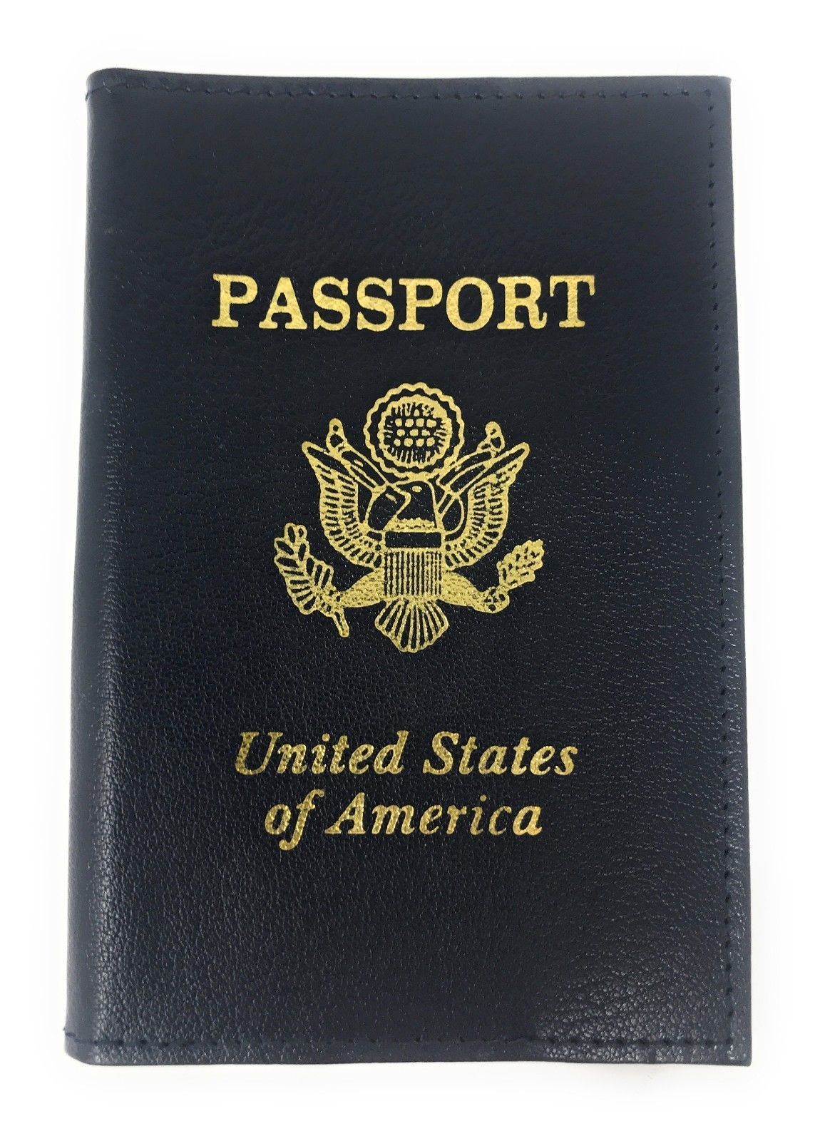 Casaba Genuine Leather USA Passport Holder Wallet Cover Protector Boarding Pass-