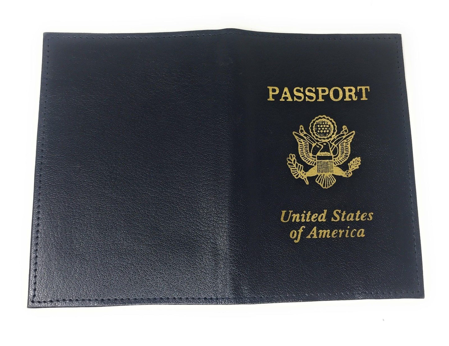 Casaba Genuine Leather USA Passport Holder Wallet Cover Protector Boarding Pass-