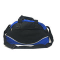 17inch Smile Duffle Bag Travel Sports Gym School Workout Luggage Carry On-Royal/Black-