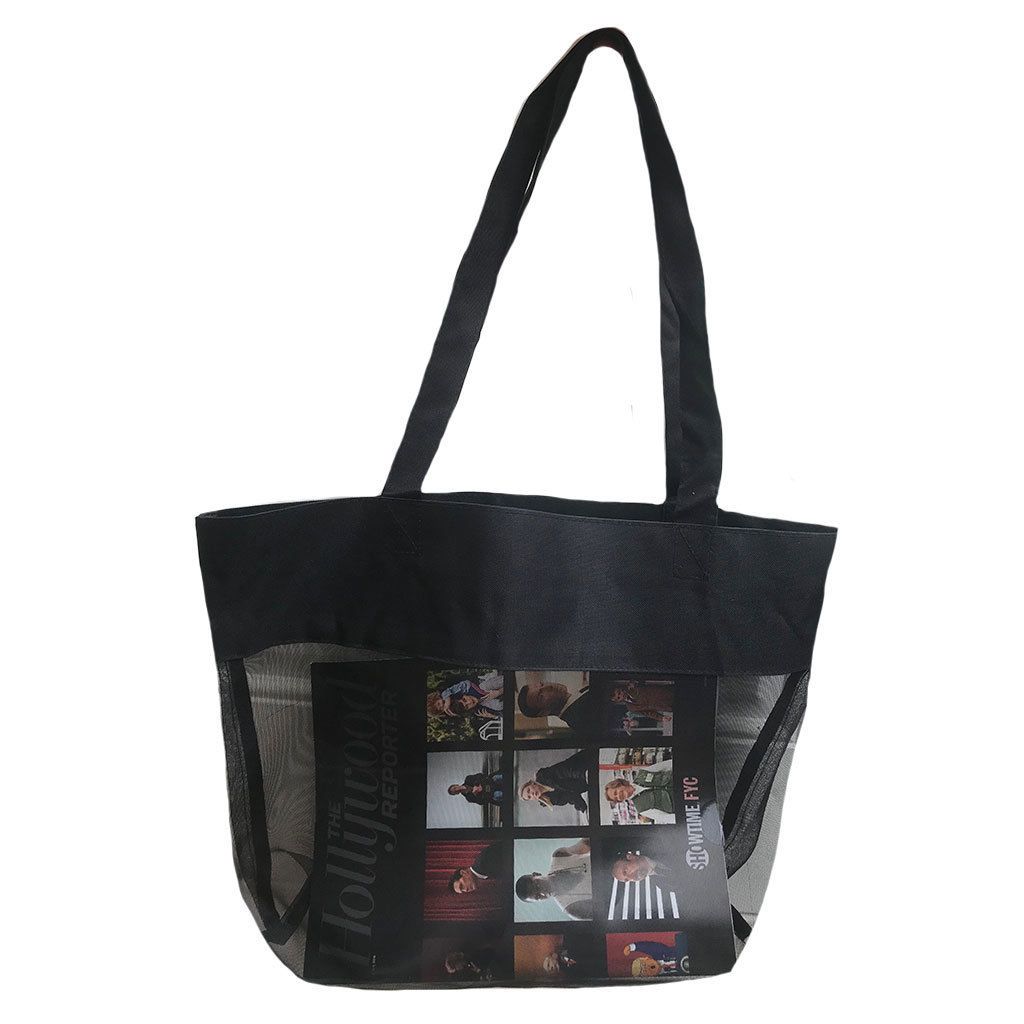 Clear Micro Mesh Shopping Tote Bag Transparent Book School Concerts Stadium Tsa-