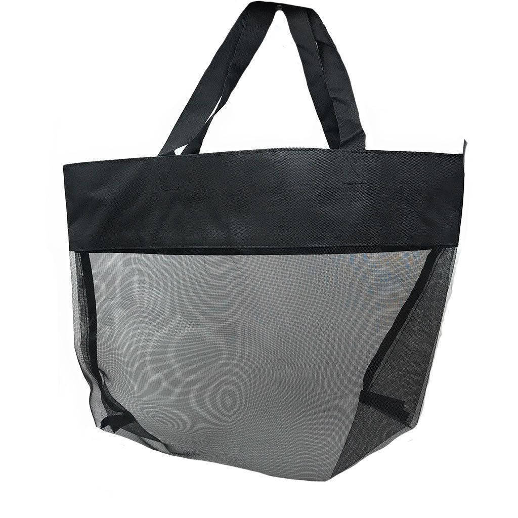 Clear Micro Mesh Shopping Tote Bag Transparent Book School Concerts Stadium Tsa-