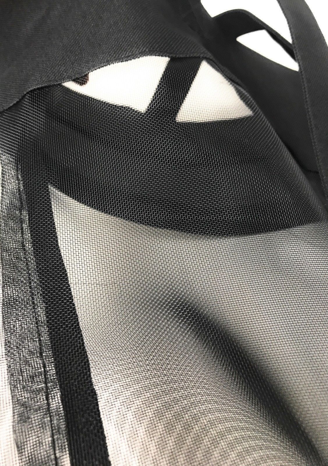 Clear Micro Mesh Shopping Tote Bag Transparent Book School Concerts Stadium Tsa-