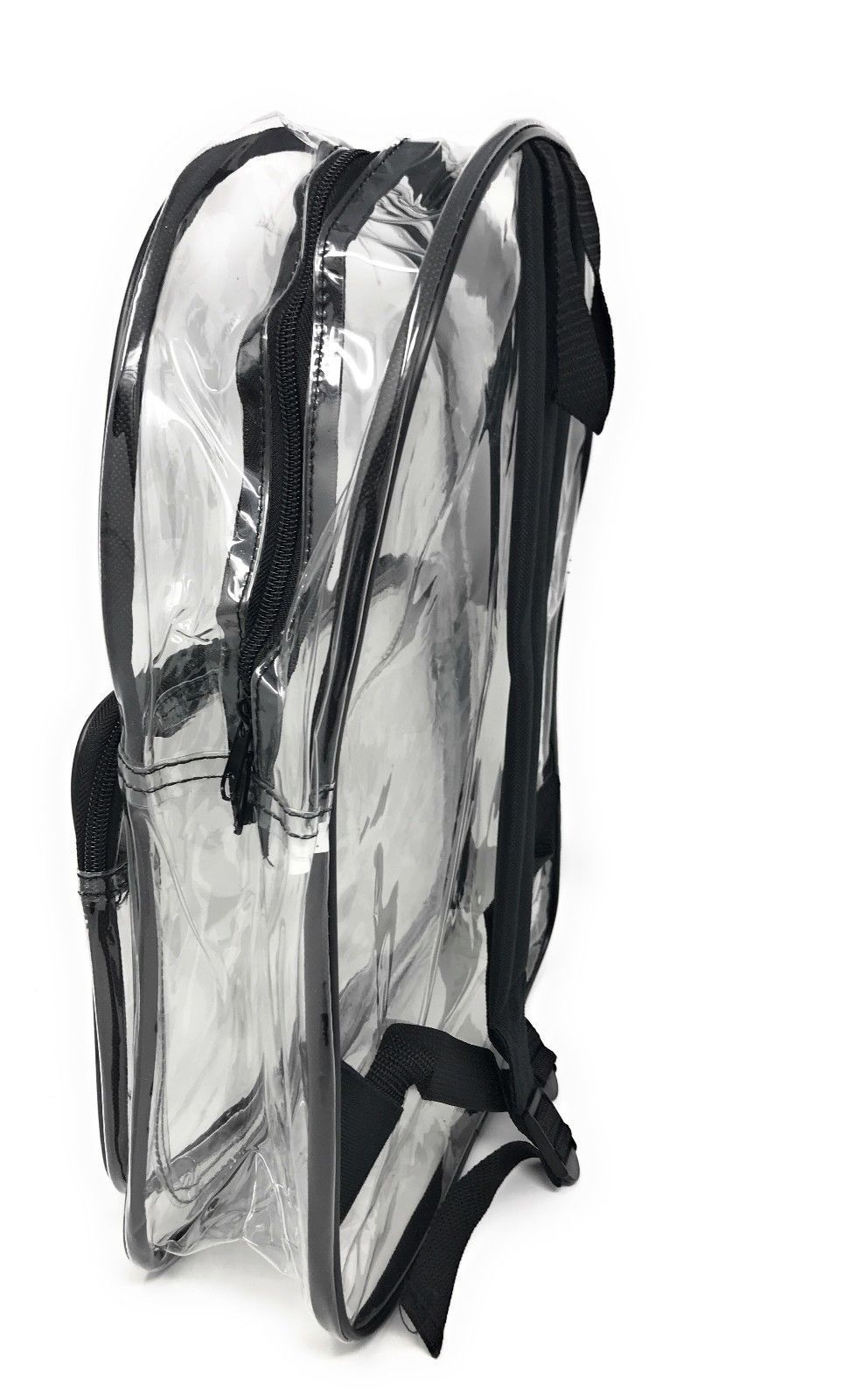 Clear Transparent Backpack Book Bag School Concerts Sports Stadium TSA Security-
