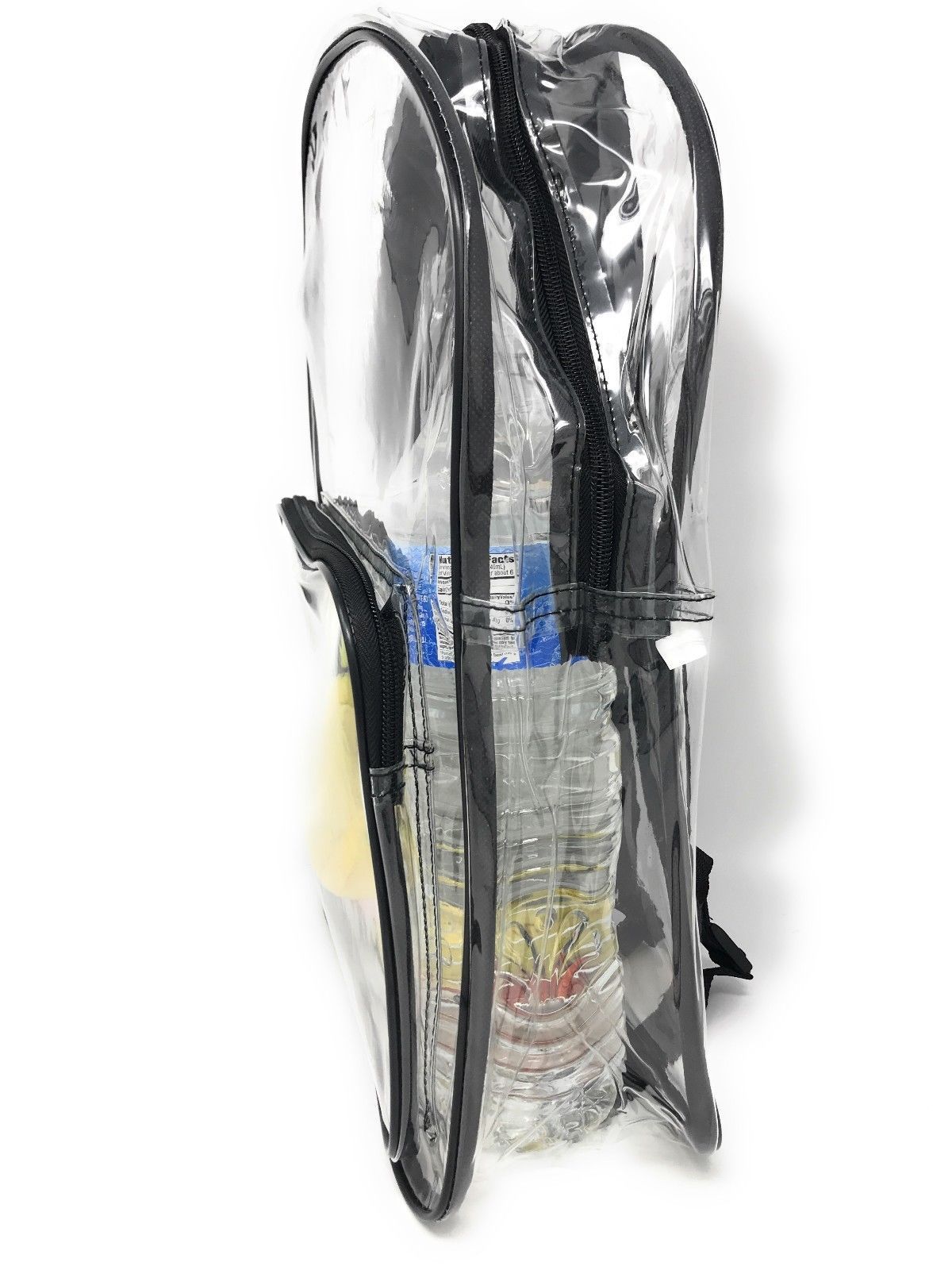 Clear Transparent Backpack Book Bag School Concerts Sports Stadium TSA Security-