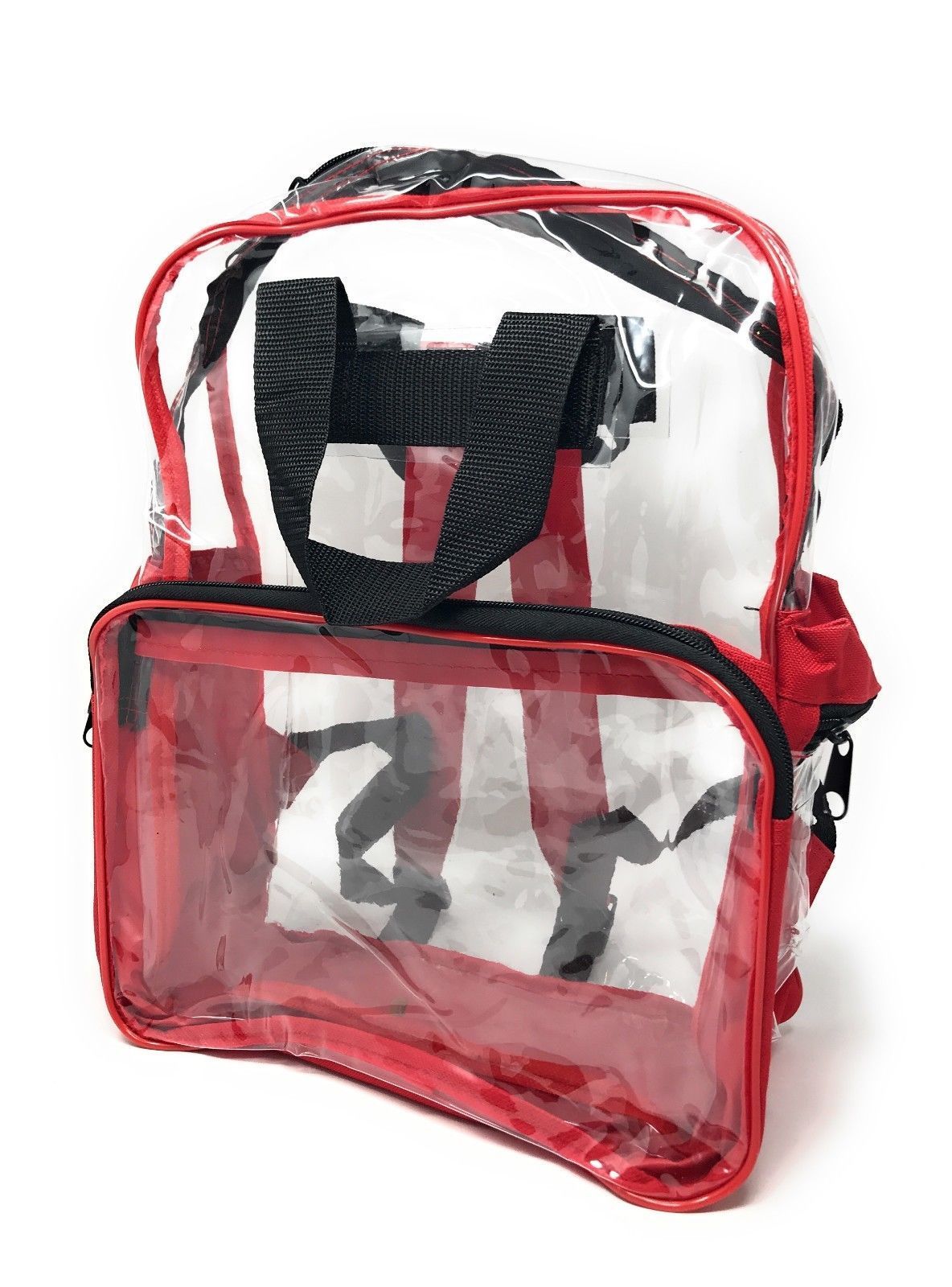 Clear Transparent Backpack Book Bag School Stadium Security Tsa Travel Rally 12X15inch-Royal Blue-