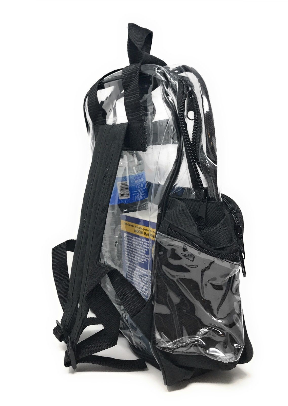 Clear Transparent Backpack Book Bag School Stadium Security Tsa Travel Rally 12X15inch-Royal Blue-