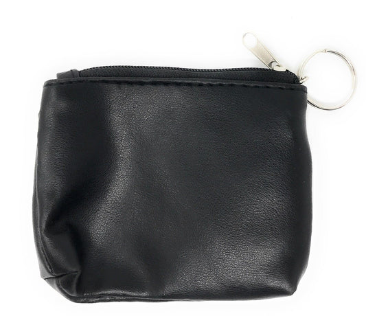 Compact Coin Pouch Wallet Change Holder Purse Bag Insert With Keychain Size 4X3-