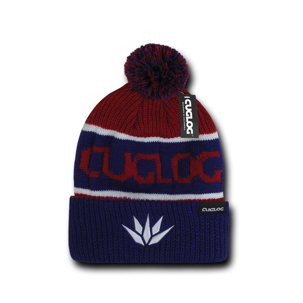 Cuglog Cotopaxi Beanies Fuzzy Ball Pom Pom Style Winter Caps Hats Ski-BLACK/GOLD-