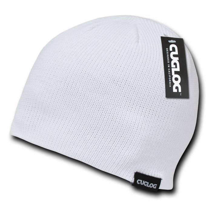 Cuglog Lhotse Ribbed Knit Beanies Snowboard Ski Skull Hat Cap Warm Winter Unisex-Black-