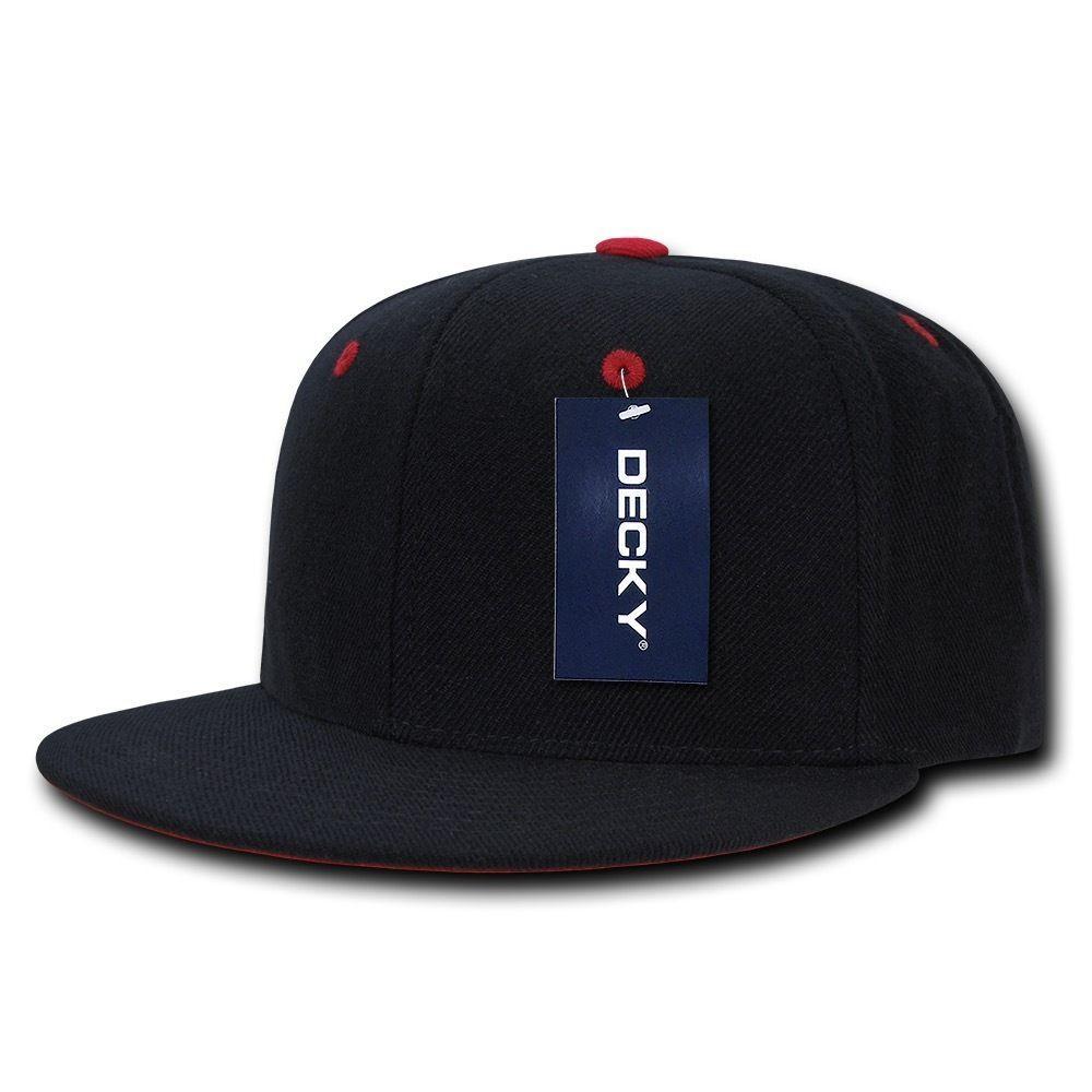 Decky Acrylic Contrasting Accent Snapbacks Baseball Hats Caps Unisex-Black/Gold-